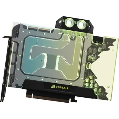 Imagen de Corsair Hydro X Series XG5 RGB 3090 Ti Founders Edition Bloque de Refrigeración Líquida para GPU NVIDIA GeForce RTX FE (Diseño con Placa Refrigerante Cobre Niquelada) Negro