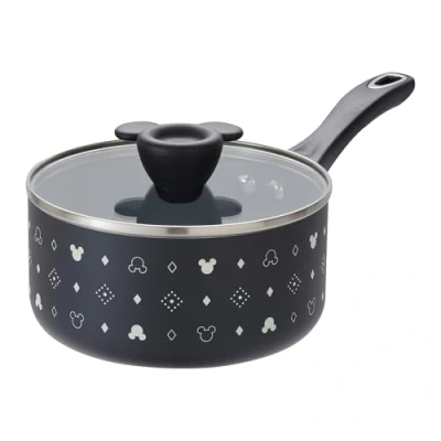 Imagen de Disney cacerola antiadherente monocromática de Mickey Mouse con tapa 18 cm, inducción cerámica, sin PFAS ni PFOA, utensilios cocina no tóxicos