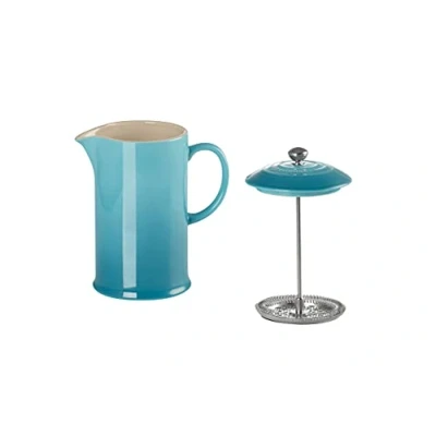 Imagen de Le Creuset Cafetera de prensa cerámica gres, 1 L, Caribe, 91028200490000