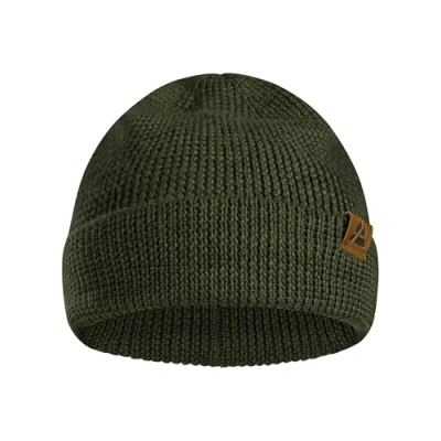 Imagen de DANISH ENDURANCE Gorro Beanie de Lana Merino para Hombre y Mujer, Suave Elástico, Materiales Reciclados, Verde, One Size