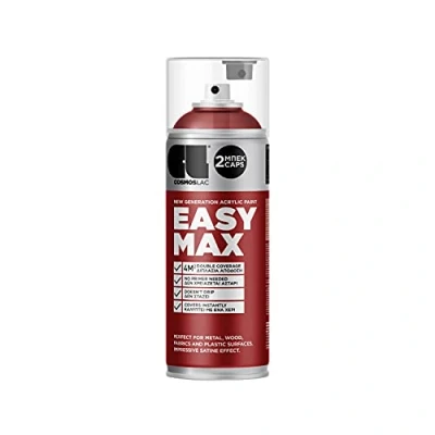 Imagen de CL COSMOS LAC SPRAY EASY MAX ACRYLIC SATINADO RAL 400 ML 3002 Rojo carmin 811
