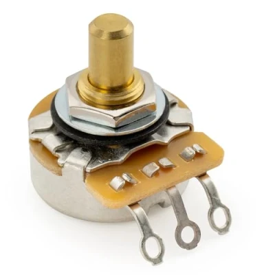 Imagen de CTS 450G A250K Potenciómetro Latón Corto Solid Shaft 1/4 Pulgada 10% Audio Taper Poti para Guitarra Eléctrica Bajo