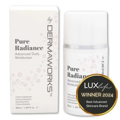 Imagen de DERMAWORKS Pure Radiance Crema Hidratante Facial Mujer con Retinol, Acido Hialuronico y Vitamina C De Cara Antiarrugas Cremas Faciales Antimanchas Antiedad