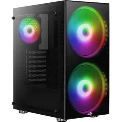 Imagen de AeroCool Python Tempered Glass Windowed Mid Tower Case