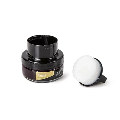 Imagen de Kaps Crema para Zapatos con Aplicador de Esponja, Cuidado Intensivo y Nutritivo del Cuero, Delicate, 70 Colores (126 cardenal)