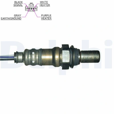 Imagen de DELPHI ES20076 12B1 Sonda lambda plana, térmico MITSUBISHI: Galant 6, Lancer 7 Limousine