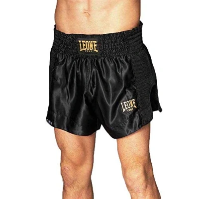 Imagen de LEONE 1947, Pantalones Cortos Kick Thai, Negro, M, ABE20