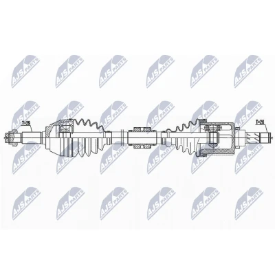 Imagen de NTY NPW NS 146 Árbol de transmisión Eje delantero, izquierda 699 Caja cambios manual NISSAN: Juke