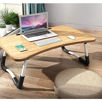 Imagen de cama portátil ajustable con soporte para y sofá, bandeja de desayuno, plegable, café, sofá lectura o piso niños (60 x 40 cm)