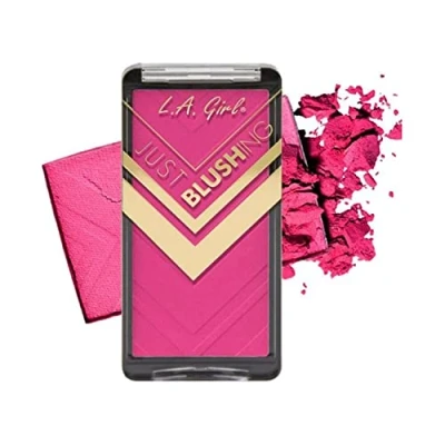 Imagen de L.A. Girl Colorete en Polvo Just Blushing Powder Blush Tono Love para un Rubor Intenso y Natural, Ideal Acabado Radiante Duradero.