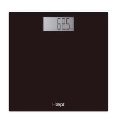 Imagen de Haepi Pese electrónica con gran bandeja, pantalla grande, números grandes y exhibición Báscula personal diseño preciso Capacidad máxima de 180 kg Pilas incluidas Garantía 15 años