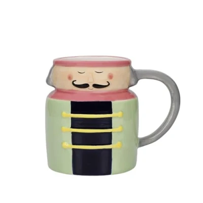 Imagen de KitchenCraft, The Nutcracker Collection Taza de cerámica, 300 ml, con etiqueta regalo