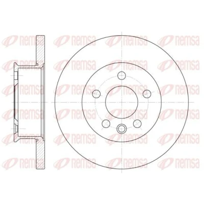 Imagen de REMSA 6481.00 Disco de freno Eje delantero 282, 282 18 5 macizo VOLKSWAGEN: Transporter 4 Bus,