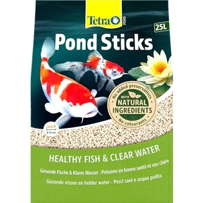 Imagen de Tetra Pond Sticks, Alimento para peces de estanque, sanos y agua clara en el estanque del jardín, bolsa 25 L