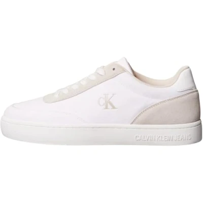 Imagen de Calvin Klein Sneaker con suela cupsole Hombre Classic Canvas Low Top, Blanco (Bright White/Eggshell), 41