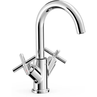 Imagen de TRES 28310301 MONT BLANC Grifo Bimando Lavabo Color Cromo