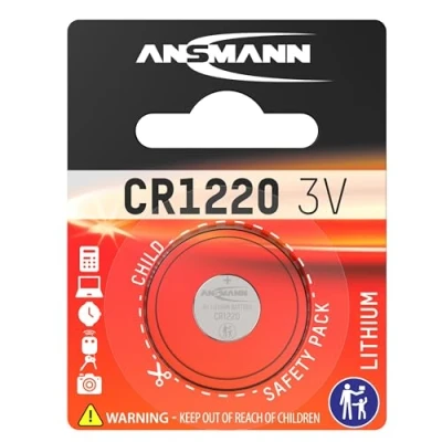 Imagen de Ansmann 5020062 CR 1220 Pilas de botón en blister, batería litio 3V