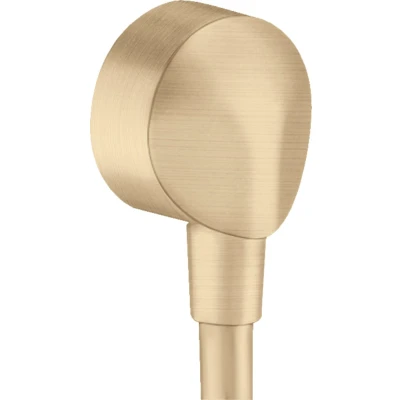 Imagen de hansgrohe 27454140 FixFit E sin válvula antirretorno de bronce cepillado.