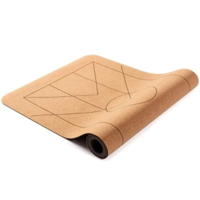 Imagen de Lotuscrafts ARISE CORK esterilla de yoga superficie antideslizante antisudor materiales 100% reciclables corcho natural y caucho ideal para hot