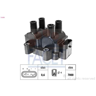 Imagen de FACET 9.6496 Bobina de encendido RENAULT: CLIO 2, 3, MEGANE 1, DACIA: LOGAN MCV Sandero I, 2