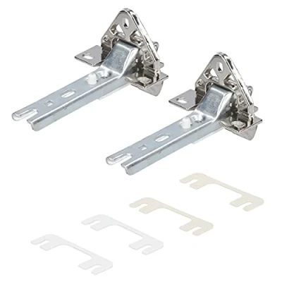 Imagen de Kenekos Juego de 2 bisagras puerta compatibles con el frigorífico Bosch/Siemens 268698/00268698, Neff, Constructa, Balay, Whirlpool 481241718776, Bauknecht, Küppersbusch 420189, Miele 2285121