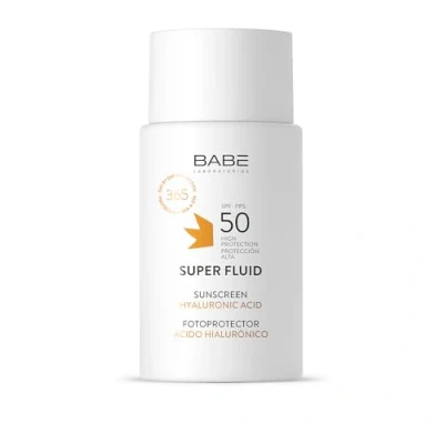 Imagen de LABORATORIOS BABÉ Super Fluid Fotoprotector Solar Facial SPF 50 Sunscreen Resistente Al Agua Protección para Todo tipo de piel Fotoenvejecimiento Contra Daño 50ml