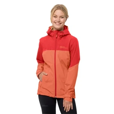 Imagen de Jack Wolfskin Weiltal 2L Jkt W Chaqueta Resistente a la Intemperie, Mujer, Guave, S