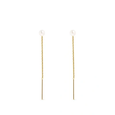Imagen de Singularu Pendientes, Mujer, Talla: One Size, Oro con perlas naturales