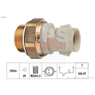 Imagen de Interruptor de temperatura, ventilador del radiador EPS 1.850.137