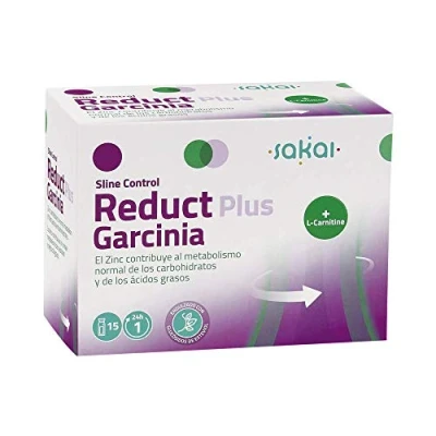 Imagen de Sakai Sline Control Reduct Plus Garcinia Cambogia + Zinc L Carnitina. Quemagrasas potente, saciante, termogénico y previene la retención de líquidos. Complemento alimenticio