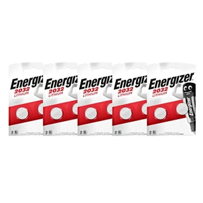 Imagen de Energizer CR2032 Pilas Litio 3V Paquete de 5 Blister 2 (Total 10 Pilas)