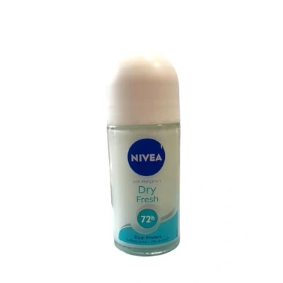 Imagen de Nivea Dry Fresh roll on Desodorante 6 x 50 ml, con fórmula Dual Active, anti transpirable para 72 h de intensa frescura en la piel