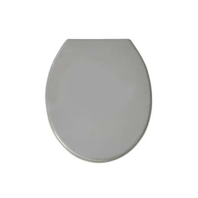 Imagen de MSV Asiento de Baño, Plástico y Polipropileno, Gris, 46x37x1 cm