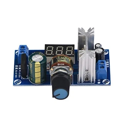 Imagen de LM317 Regulador de Voltaje Ajustable Pantalla Digital Módulo Fuente alimentación DC 3 30V / AC 20V