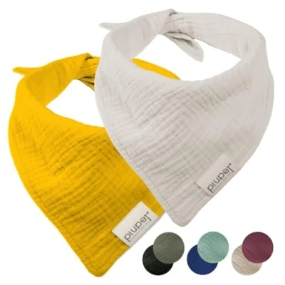Imagen de PiuPet® Bandana Perro (L) I 76x53x53cm Set de 2 Bandanas para Perros con Estilo Grandes y pequeños Ropa Accesorios