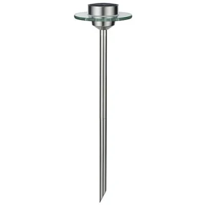 Imagen de Paulmann 93764 Special Solarspieß Ufo IP44 Lámpara solar LED (1 bombilla de 0,2 W, acero inoxidable, luz transparente, inoxidable/cristal)