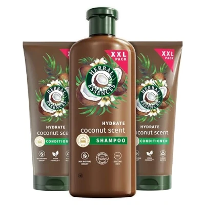 Imagen de Herbal Essences Champú Hidratante Con Leche De Coco Y Acondicionador Coco, Para Pelo Seco, 680ml