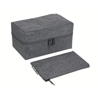 Imagen de Bigso Box of Sweden organizador de viaje para accesorios Bolso poliéster maletas y bolsas Estuche tela cables, joyas, el pasaporte, etc. gris