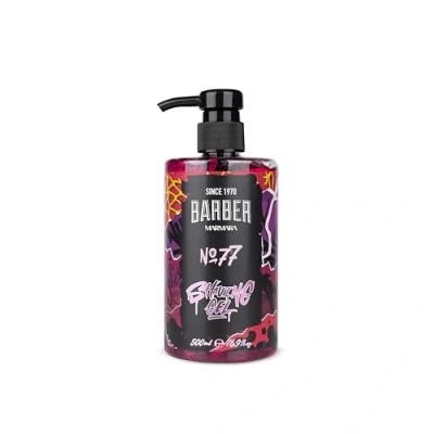 Imagen de BARBER MARMARA Gel de afeitado para hombre No.77 transparente hombre, 500 ml, un preciso los contornos la barba, deslizamiento óptimo, enfría piel