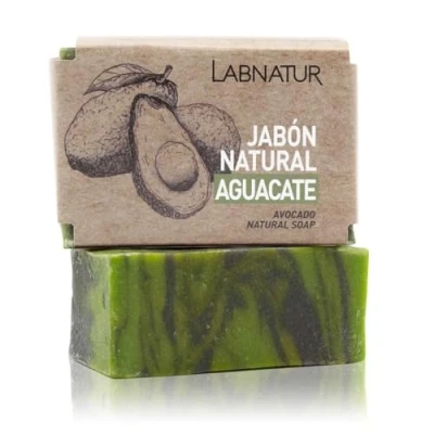 Imagen de JABON NATURAL LABNATUR 100g AGUACATE.100% vegano con aceites esenciales Terapéuticos poder regenerador, posee propiedades cicatrizantes, emolientes..