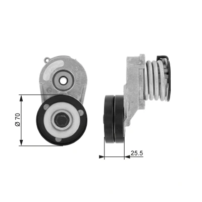 Imagen de GATES FleetRunner Micro V Kit T38432 Polea Tensora OPEL: Astra H Hatchback, GTC, G Caravan