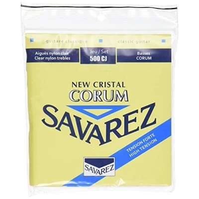 Imagen de CUERDAS GUITARRA CLASICA Savarez (500/CJ) Corum New Crystal Azul (Juego Completo)