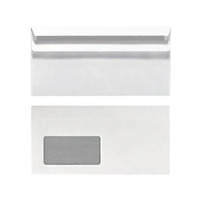 Imagen de Herlitz 00768804 Sobres papel (DL 110 x 220 mm), Color blanco, pack de 25 unidades