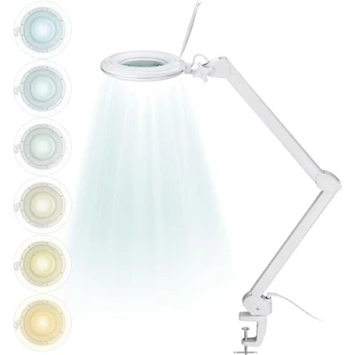 Imagen de goobay 60364 Lámpara de aumento LED con pinza/lámpara plástico / 10 W potencia absorbida/flujo luminoso 800 lm/tensión servicio 230 V (AC) blanco