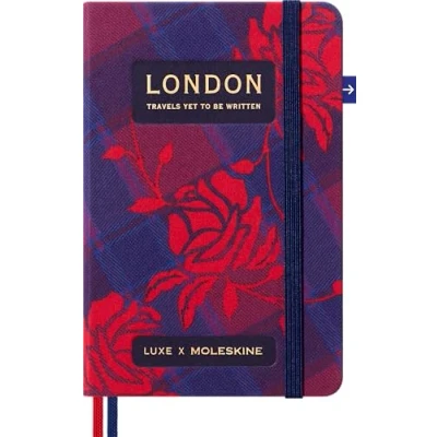 Imagen de Moleskine LUXE Cuaderno London City, con Contenidos de Viaje, Tapa Dura Tela y Cierre Elástico, Formato Pocket 9 x 14 cm