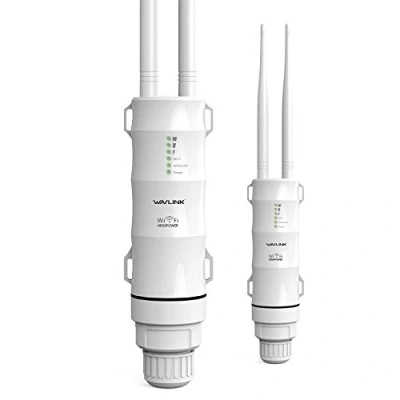 Imagen de WAVLINK AC600 Dual Band Repetidor Exterior de WiFi, Punto Acceso Wireless,Repetidor/Ap Mode/Router/WISP, 2.4GHz 150Mbps + 5GHz 433Mbps, Modelo PoE pasivo, 100m+,Blanco