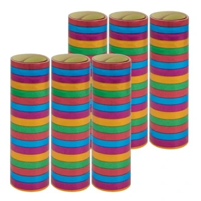 Imagen de Idena 30554 Serpentinas Rollos con 18 Tiras Cada uno, de Papel Certificado FSC, para Fiestas o cumpleaños, Color metálico, 6 Rollen Berlin