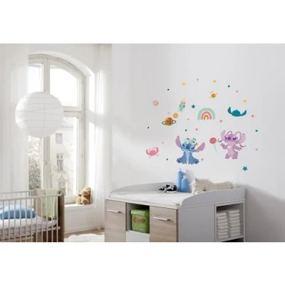 Imagen de Komar Graz Design Adhesivo decorativo para pared, diseño de Stitch World Disney, tamaño 50 x 70 cm
