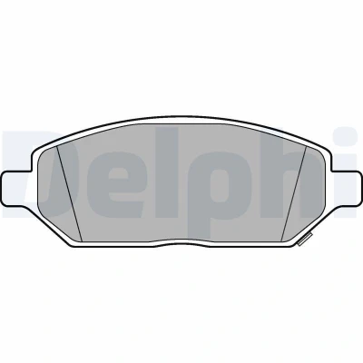 Imagen de DELPHI LP3236 Juego de pastillas freno con avisador acústico desgaste Chapa antichirridos sin accesorios OPEL: Karl