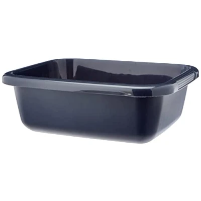 Imagen de Curver 228033 Cubo Rectangular, 9 l, plástico (38,5 x 31 12,7 cm), Color Gris